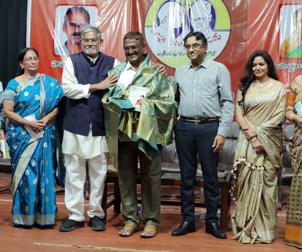 The Babu Ramana Awards is the only event in the world where guests are honored with Pootharekulu instead of flower bouquets